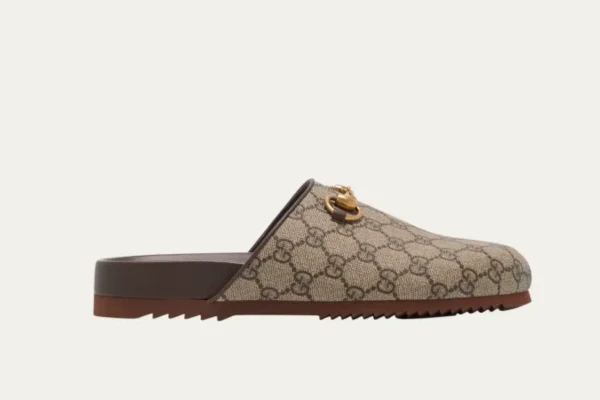 Gucci GG Supreme Horsebit Mules